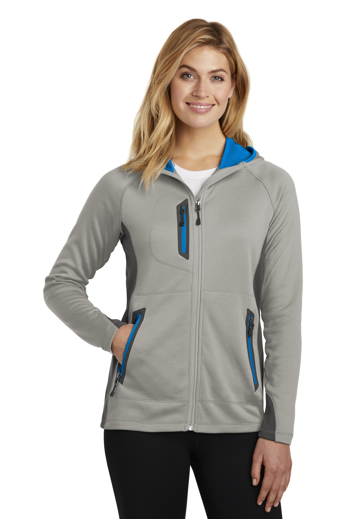 Eddie Bauer Ladies Sport Hooded Full-Zip Fleece Jacket ...