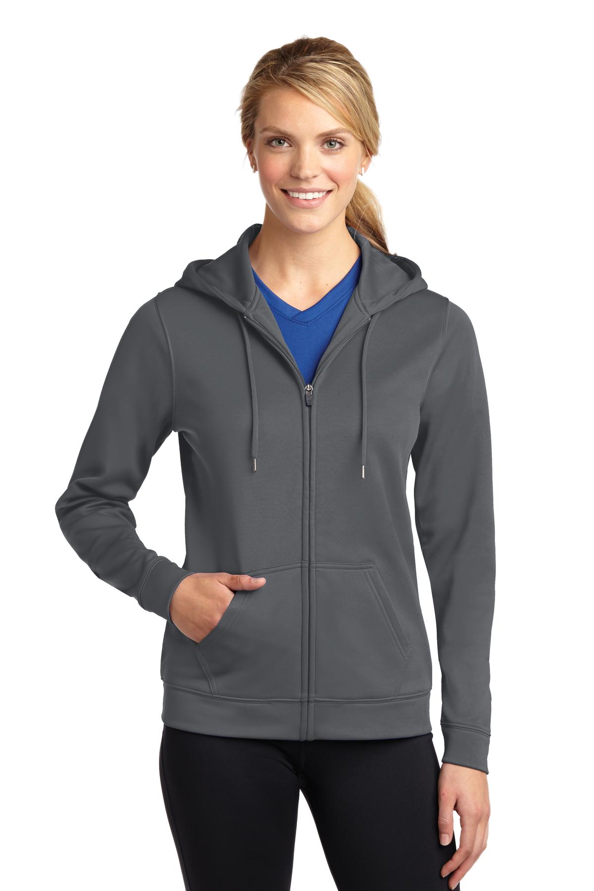 Download Sport-Tek Ladies Sport-Wick Fleece Full-Zip Hooded Jacket ...